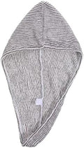 Hair Towel Wrap Microfiber Hair Towel Wrap Black & White Striped by Unknown