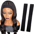 2 Pcs Elastic Bands for Wig, Lace Melting Edge Wrap to Lay Edges (Black, Pack of 2) by Atimiaza
