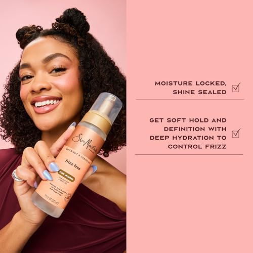 SheaMoisture Coconut & Hibiscus Frizz-Free Curl Mousse 7.5 fl Oz - Image 5