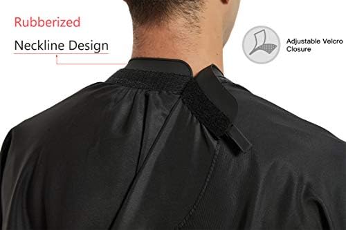 Salon Hair Cutting Cape with Soft Silicon Neck Collar, Professional Anti-static Barber Cape - Image 4