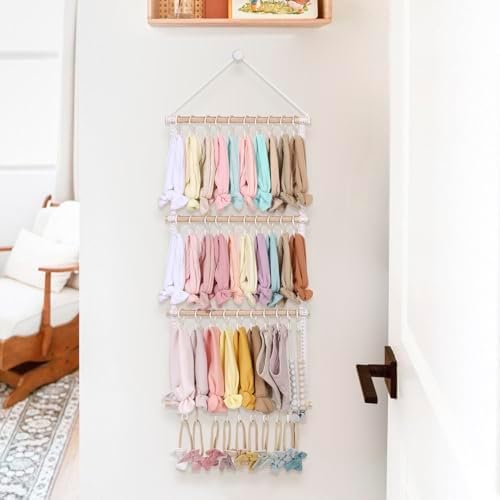 POVETIRE Headband Holder Bow Organizer for Girls, Baby Head Bands Storage - Image 2