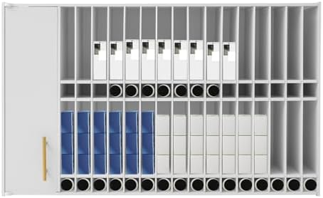 Wall Mounted Salon Station, Salon Hair Color Tube Storage Cabinet Large Capacity Salons Storage Shelves Professional Hair Dye Display Holder Rack with Adjustable Shelve for Beauty Spa Barbershop Home by Unknown
