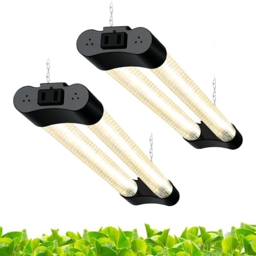 Hlite LED Grow Light 16 inch, Hanging Full Spectrum Linkable 2 Pack by Hlite