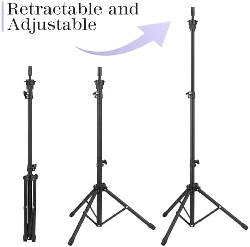 Auroras Wig Stand Tripod, Adjustable 34.64-51.48 Inch - Image 3