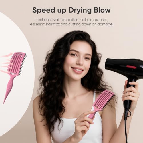 AM8:00 Curl Defining Brush,Curly Hair Brush for Shaping and Separating Hair - Image 5