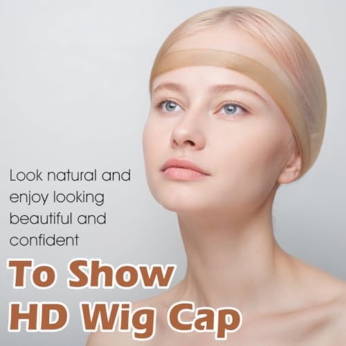 36Pcs Invisible Wig Caps, Ultra Thin Wig Caps for Women Nude Lace Front Wigs Cap Stretchy Stocking Wigs Cap for Parties Weddings Graduations Cosplay Halloween - Image 2