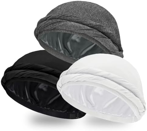 Ababalaya Upgraded Satin Lined Halo Turban Wave Cap by Ababalaya