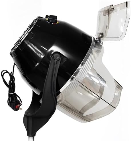 Black,Standing,Hair Conditioning Color Processor Adjustable Stand Up Bonnet Hair Dryer with Rolling Wheels for Home Salon Spa Beauty Equipment - Image 2