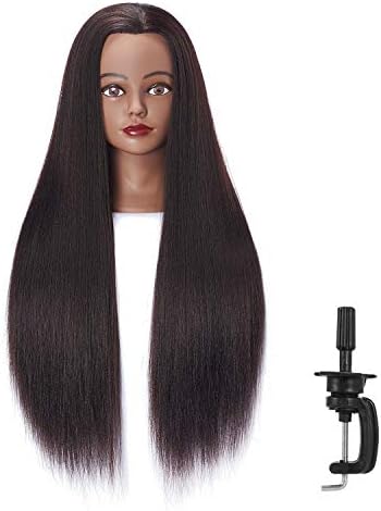 Hairingrid 26"-28" Mannequin Head Synthetic Fiber Hair Training Manikin - Image 2