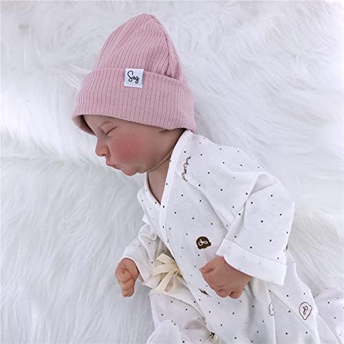 Jersey Beanie Hat for Newborn Baby Boys Girls Silky Satin Lined Hats Bonnet Toddler Infant Little Kids Beanies Caps - Image 5