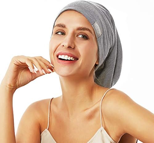 Beanie Sleep Hats Bonnet for Women Girls Curly Frizzy Hair Cover - Image 2