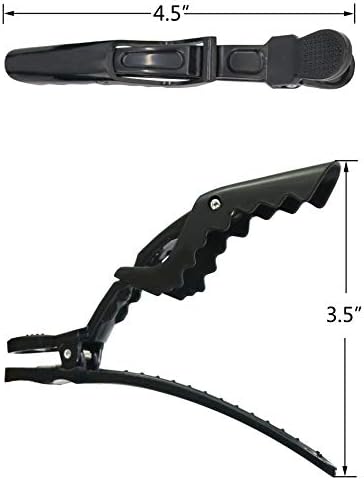 HH&LL 30pcs Alligator Styling Sectioning Hair Clips (Black) - Image 3