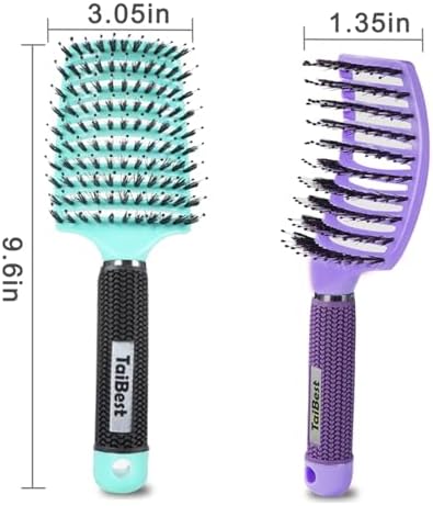 Boar Bristle Hair Brush Set – Wet/Dry Detangler for All Hair Types - Image 5