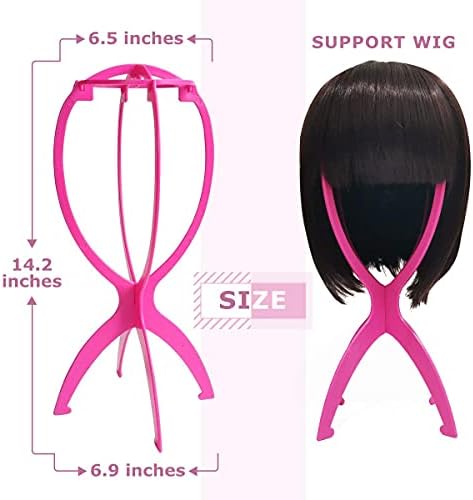 Dreamlover Wig Head Stand for Drying & Storage Wigs, Hot Pink, 2 Packs - Image 3