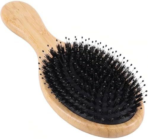 Boar Bristle Hair Brush for Fine and Thin Hair, Women by Unknown