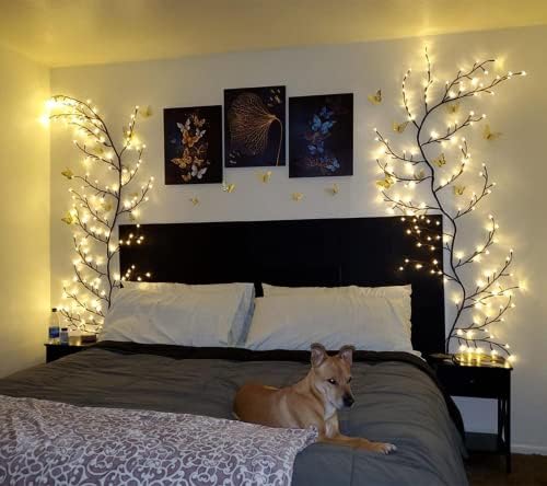 LKGOOD Vines for Home Decor with Remote Control On/Off Timmer Dim,7.5Ft Christmas Decorations Artificial Tree Branches with 144 LEDs Enchanted Willow Vine for Indoor Walls Bedroom Décor(1PCS) - Image 5