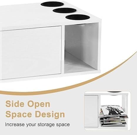4ever2buy Wall Mount Salon Station for Hair Stylist, Hair Station with Drawer for Barber, Barber Stations for Beauty Salon Equipment with 3 Hair Dryer Holes, White - Image 6