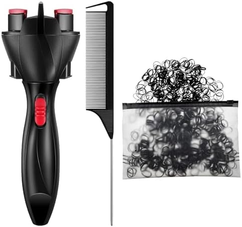 Honoson Automatic Hair Braiding Machine with 800 Mini Rubber, Black by Honoson