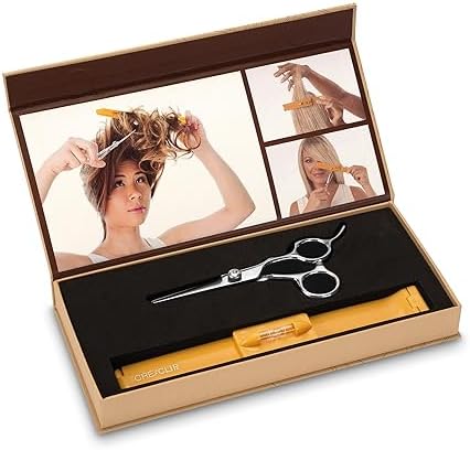 Original CreaClip MEDIUM and Scissors For FINE, THIN HAIR - As seen on Shark Tank - Hair Cutting Tool for Layers Bangs Split Ends Kids Hair Cut, Hair Cutting Guide - Image 2