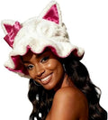 Satin Lined Sleep Bonnet for Women, Teddy Plush Hair Bonnet, Silk Wrap for Curly & Braided Hair, Anti-Frizz Night Cap by Etcial