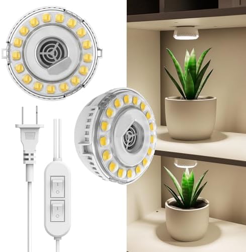 Puck Grow Lights for Indoor Plants, Dual 5W Heads by SGLEDsLEDLightings