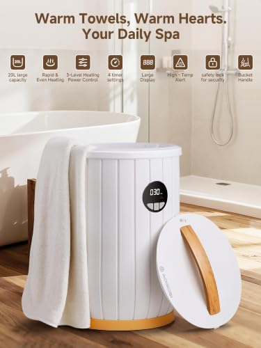 AAOBOSI Large Towel Warmer for Bathroom,App Control, 15-720min Heat Timer - Image 2