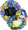 Silky Design Large Anime Bonnet with Elastic Soft Band Adjustable for Women and Men, Comfortable Satin Fabric, BlueSpgb2 by CrownLimitedSupply