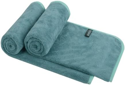 KinHwa Bathroom Hand Towels, Microfiber Face Towels, 16x30 Inch, 2Pack by KinHwa