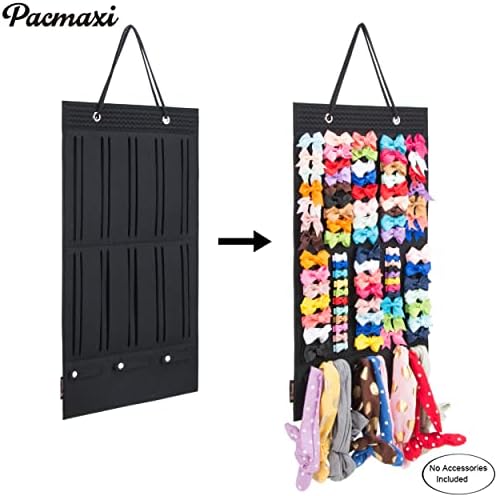 PACMAXI Baby Girl Hair Bows Holder, Hair Clips Storage Hanger For Ribbons - Image 2