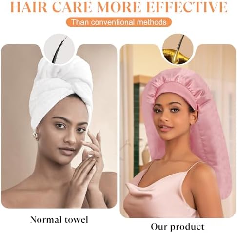 Heat Cap for Deep Conditioning, Hair Steamer for Natural Hair Home Use w/10-level Heats Up Quickly, Thermal Steam Cap for Home Hair Treatment - Image 6