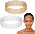 WILLBOND 2 Pcs Silicone Wig Grip Band, Light Brown, Translucent White, L by Willbond+Technology+Limited