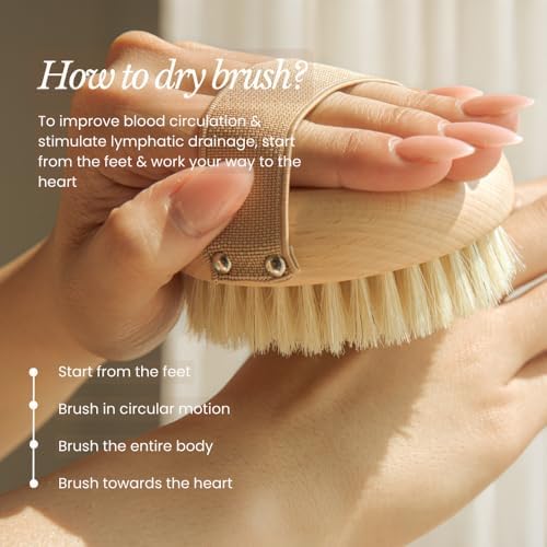 Bare Botanics Dry Brushing Body Brush for Lymphatic Drainage - Image 6