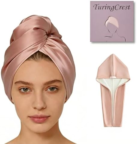 Microfiber Hair Towel Wrap, Satin Quick Dry Turban Women Long by Unknown