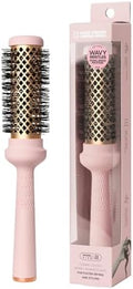 Magic Curling Round Brush (Wavy 1.3 Inch), Non-electronic, Self-Standing Round Quick Styling Brush, Great Blowout, Ceramic Coated/Ionic Thermal Barrel, Blowout Volume, Wave Styler by F3systems