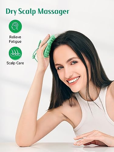 HEETA Silicone Scalp Massager Hair Scrubber Shampoo Brush for Hair Growth - Image 6