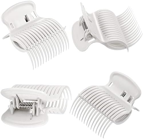 Syhood 12 Pcs Hot Roller Clip for Curler Claw Clip Replace, White - Image 3