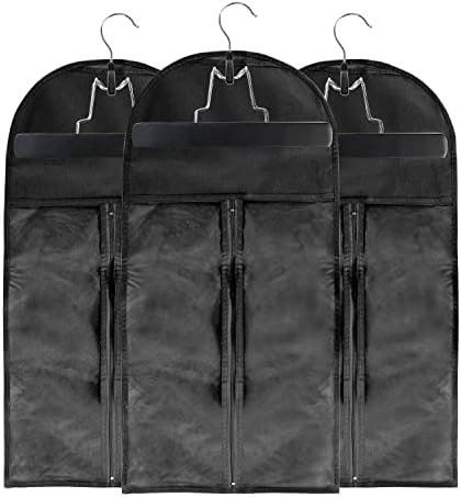 STUDIO LIMITED Hair Extension Holder Hanger with Storage Bag Black 3 Pack by STUDIOLIMITED