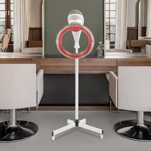 DNYSYSJ Stand Hair Dryer, Orbiting Rotating Hair Processor, Professional Infrared Stand Hair Dryer with Adjustable Temperature and Height, Grey - Image 3