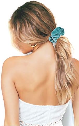 IVARYSS Scrunchies for Girls, 12 Pcs Velvet Scrunchies for Hair, Soft Ponytail Holder, Cute Colors Elastic Hair Bands for Teens and Women - Image 6