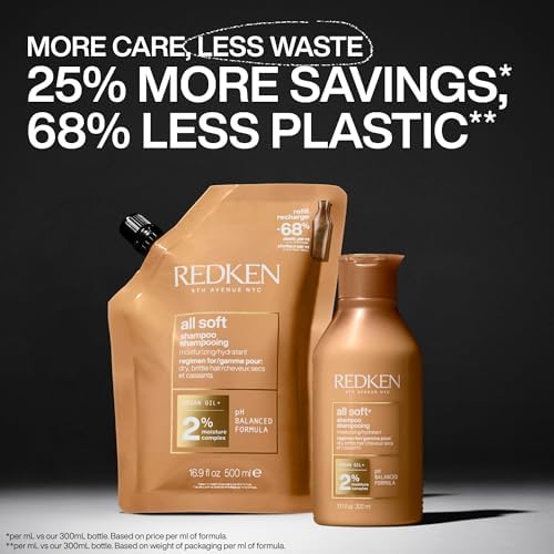 Redken All Soft Shampoo – For Dry, Brittle Hair - Image 5