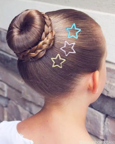 Snap Hair clips hair style accessories kits for girl women ballet dance U shaped hair pins Bobby clips,42pcs (Brown, 2 inch kit) - Image 3
