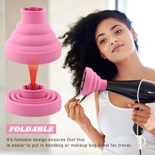 Collapsible Hair Dryer Diffuser for Nozzle 1.57 to 1.96 inches - Image 5