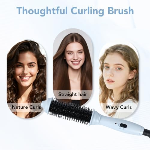 Mini Travel Thermal Brush, 1 Inch Heated Round Brush for Short Hair - Image 6
