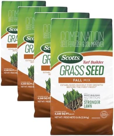 Scotts Turf Builder Grass Seed Fall Mix, 5.6 lb (Pack of 4) by Unknown