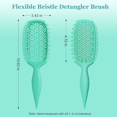 Curl Defining Brush with Wide & Narrow Teeth, Defines & Detangles Men/Women - Image 5
