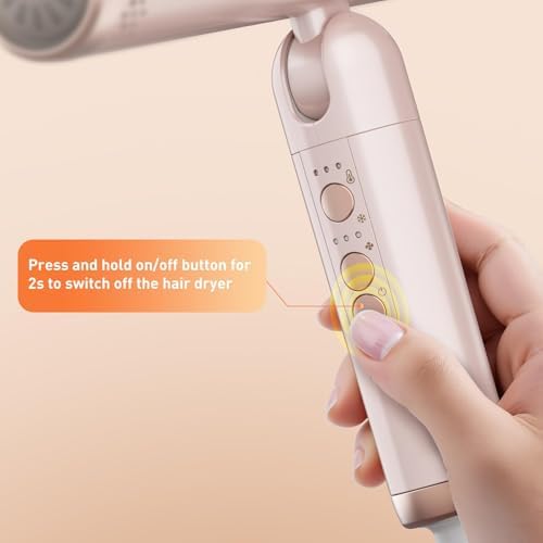 Quico Travel Hair Dryer Dual Voltage, 120000RPM BLDC Fast Drying Blow Dryer - Image 5