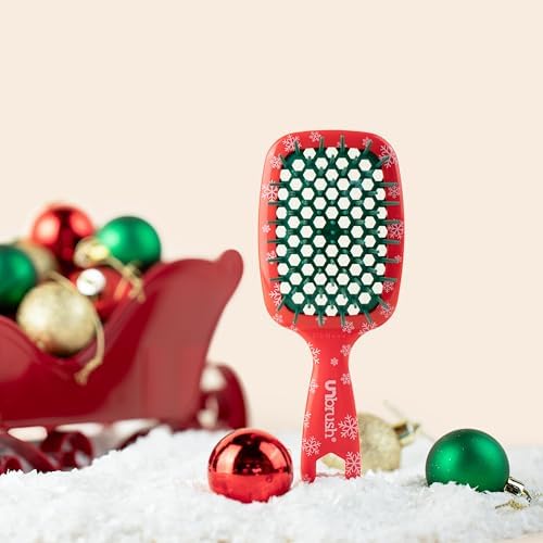 UNbrush Mini Holiday Hair Brush for Pain-Free Brushing On All Wet/Dry Hair Types - Image 6