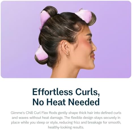 Gimme Beauty Chill Curl Heatless Flex Rods, Thick Hair, 4 Ct - Image 4