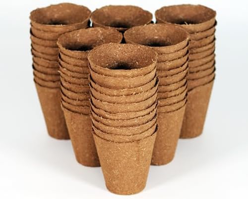 Daniel's Plants 3" Naked Pots | Natural Plantable Seed Starter Pots | OMRI-Listed Biodegradable for Seedlings | Enhanced Drainage & Aeration | Earth Friendly - Peat Free (3 Inch Round - 60 Pack) - Image 4