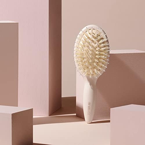 The Hair Edit Mini Finish & Shine Boar Bristle Brush for Smooth Shiny Hair - Image 4